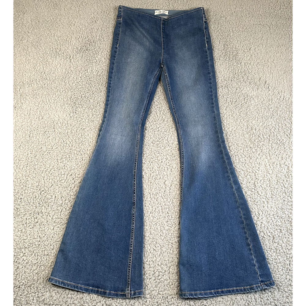 We The Free Women's Blue Flare Jeans